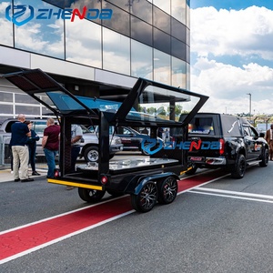 Most Popular Funeral <b>Trailer</b> Carriage Glass Covered Modern Style Motorcycle Hearse Funeral <b>Trailer</b> for Sale - Product Image 5