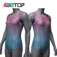Ventes en gros de justaucorps de gymnastique Mystique pour filles, justaucorps de gymnastique personnalisés avec strass