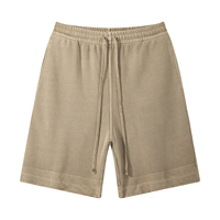 HOMMES CASUAL LOUNGE WEAR ESSENTIEL SWEAT SHORTS LONG CORDON DOUX COTON UNI POLAIRE SHORTS 380g Vintage Shorts Acid Washed