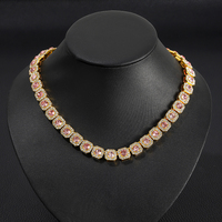 Collier unisexe plaqué or chaîne à maillons personnalisable accessoire de mode pour hommes et femmes pour la fête d'inspiration chrétienne