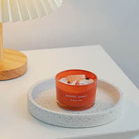 Ensemble de boîtes-cadeaux de bougies en cire de soja parfumées en vrac, design sans fumée avec huile parfumée festive pour la maison, pour Noël ou Halloween