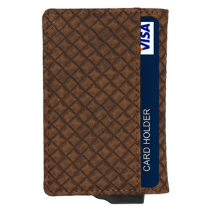กระเป๋าสตางค์ CardHoda อลูมิเนียม ป้องกัน RFID บุด้วยหนังแท้ พับเก็บได้ ดีไซน์มินิมอล ใส่บัตรได้เยอะ - Product Image 5