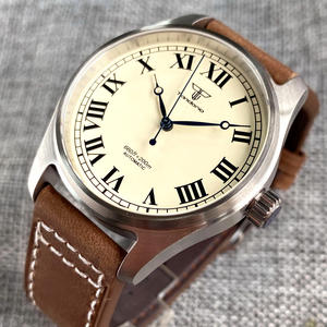 ビンテージパイロット腕時計ローマンナンバーダイバー自動時計男性NH35 PT5000 200m防水ブルーハンドスポーツ時計Rejor - Product Image 5