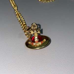 Collier Orbe Planétaire Stéréo Empress Dowager Version Haute Tendance, Chaîne de Clavicule Orbe OVNI Rouge, Bijoux pour Femme - Product Image 6