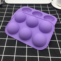 Half Sphere Silikon Seifen formen Back geschirr Kuchen Dekorations werkzeuge Pudding Gelee Schokolade Fondant Form Kugelform Keks Werkzeug