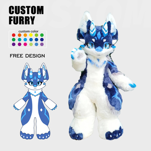 Costume en fourrure personnalisé sur mesure, multi-tons, taille humaine, avec cadre intégral, articles de fête à thème pour les merchandises de supermarché - Product Image 1
