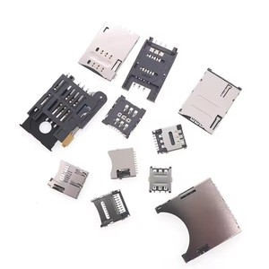 Porte-cartes <span class=keywords><strong>SD</strong></span>/Mini/TF/SIM/<span class=keywords><strong>Nano</strong></span>/<span class=keywords><strong>Micro</strong></span>, taille du fente pour carte, corps long et court avec couvercle rabattable auto-élastique - Product Image 6