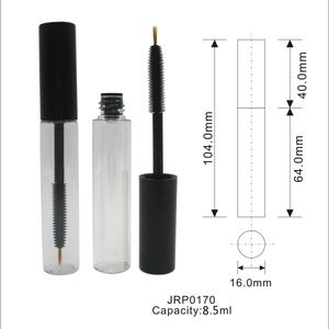 Tube de mascara en plastique transparent de 5 ml, emballage vide noir pour mascara, applicateur pour sérum pour cils, usage cosmétique industriel - Product Image 2