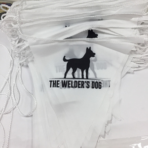 Bandera de cadena de promoción de publicidad de vacaciones impresa personalizada Bandera de banderín de poliéster personalizada - Product Image 4