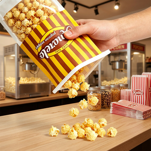Bolsa Transparente de CPP con Logotipo Personalizado para Pan Tostado, Palomitas y Snacks, con Cierre de Alambre, Reutilizable, de Grado Alimenticio - Product Image 4