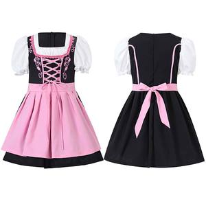 Disfraz de Oktoberfest para Niñas, Falda Tradicional Alemana de Fraulein Dirndl, Disfraz de Camarera de Cerveza Bávara, Carnaval, Niños, TV, Película - Product Image 5