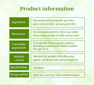 Wins Town silymarin pueraria <b>liver</b> health tablets metabolize harmful substances silymarine extract health Herbal <b>supplements</b> - Product Image 5