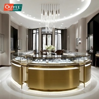 Vitrine à bijoux professionnelle pour aéroport, en acier inoxydable, verrouillable, pour magasin de détail, vente de bijoux au sol