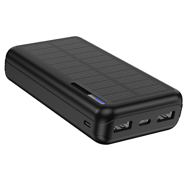 KUULAA 20000mAh Solar Power Bank Fast Charging External Battery Outdoor Portable Phone Charger for Xiaomi iPhone 14 13 12 11 Pro