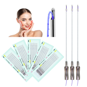 วัสดุเย็บติดผิวหนังชนิดกาวทางการแพทย์ CE Marked PDO Cutting Cog 3D L-Needle ETO Class II สำหรับคลินิกเสริมความงาม ยกกระชับใบหน้า ขนาด 18G-23G 120 มม. - Product Image 6