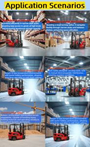 Cina certificata Mini carrello elevatore elettrico 1ton-2.5ton batteria al litio vendita calda 2 stadi carrello elevatore elettrico nuovi ristoranti - Product Image 6