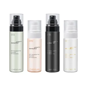 Refillable Cosmetic Packaging 50ml 100ml 120ml Toner perfume Clear Plastic Spray Bottles with Fine Mist Sprayer