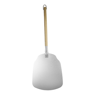 Pelle à pizza en aluminium 85x29,5 cm avec manche en bois amovible à visser, outil de transfert de pizza - Product Image 5