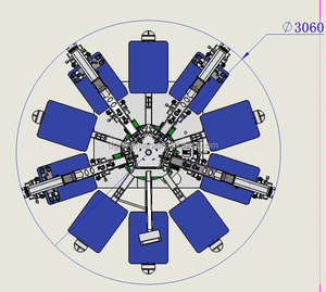 Équipement de sérigraphie, machines automatiques de sérigraphie textile à quatre couleurs avec <span class=keywords><strong>dix</strong></span> tables pour l'impression sur vêtements - Product Image 6