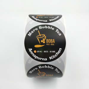 Tùy chỉnh Bopp một mặt không thấm nước 'cảm ơn bạn' Nhãn dán nhãn CuộN áp lực nhạy cảm dính cảnh báo khác nhau băng dính - Product Image 3