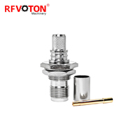 Connecteur à sertir TNC femelle 50 ohms pour câble coaxial de communication RF LMR300 5DFB