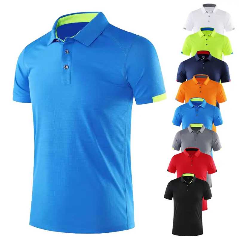 Wholesale custom plain color golf tee shirt polo t shirt for men and women