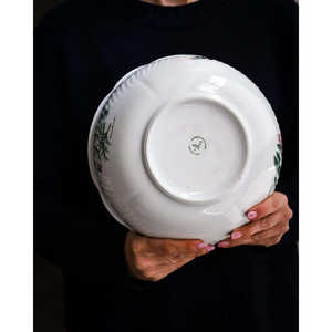 Pot à lait Ginori Laveno Relief avec motif floral, élégant pot à sucre et à crème - Product Image 1