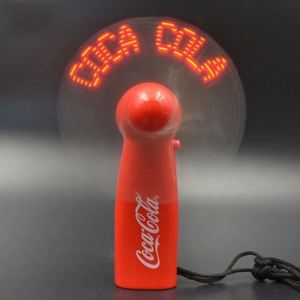 Ventilateur électrique portable de taille moyenne avec écran LED, piles AAA, lumière durable pour usage intérieur, informations personnalisées, prix d'usine - Product Image 2