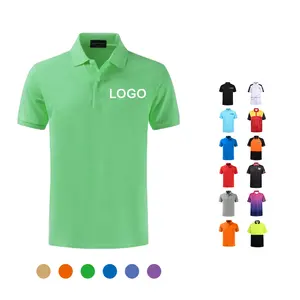 Hot Sale High Quality Custom Work Uniform Blank Plain Cotton Polyester Sports Business Golf Polo Shirt with Embroidery Logo