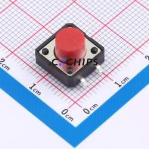 TP10922680 Tactile Switch SMD Switch Single Pole Single Throw Round Button 2.6N Vertical Mount - Product Image 1