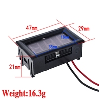 Digital tube DC voltmeter 0.56-inch LED digital voltmeter DC4.5V-30.0V reverse connection protection