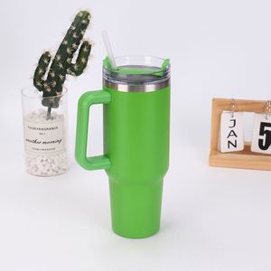 40oz <b>Car</b> Travel H1.0 Handle Tumbler Vacuum <b>Mug</b> Lid Straw Non-Slip Base ODM OEM Custom Color - Product Image 3