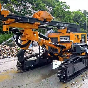 ポータブルインテリジェントドリルパイプ式回転トルククローラーブラストホール掘削リグ大型回転トルクロックドリルリグ（鉱業用） - Product Image 6