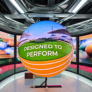 Magazzino di fabbrica a forma di LED sferico globo 2m-10m diametro LED schermo a sfera per centro commerciale espositivo ascensore educazione - Product Image 3