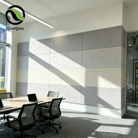 Système de panneaux acoustiques modulaires muraux QIANQIAO, écologiques et ignifuges, pour bureaux, salles de réunion, hôtels, espaces publics