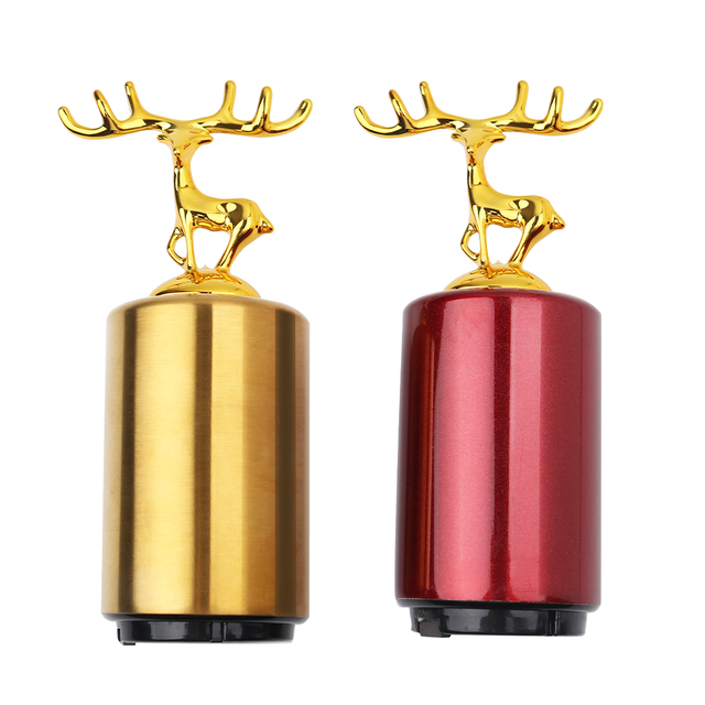 Custom Stainless Steel Beer Push Down Bottle Openers Kitchen Tool Bar Accessories Violent Bear Fawn Automatic Beer Bottle Opener