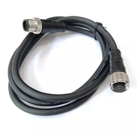 USB A mâle vers M12 GX12 3Pin 4Pin femelle Aviation étanche Power Spiral PUR enroulé PU câble à ressort PU câble