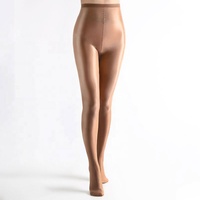 Collants de danse réfléchissants 70D pour femmes, tendance carnaval, couleur chair, effet soie huilée, brillants et sexy