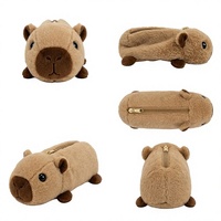 Étui à crayons en peluche Capybara, jouet en peluche doux pour l'école, cadeau, décoration de chambre