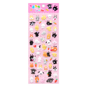 Autocollants en mousse gonflée 3D Miaow Kitties personnalisés, de haute qualité, bon marché, impression sérigraphique, adhésifs, imperméables, écologiques, couleur CMYK - Product Image 6