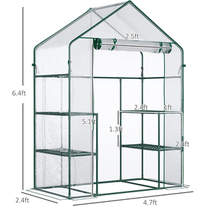 Armario Vestidor <span class=keywords><strong>de</strong></span> 56 Pulgadas x <span class=keywords><strong>29</strong></span> Pulgadas x 77 Pulgadas, con Estantes <span class=keywords><strong>de</strong></span> 3 Niveles, Puerta Enrollable y <span class=keywords><strong>Cubierta</strong></span> <span class=keywords><strong>de</strong></span> PE - Product Image 3