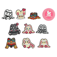 Accessoires de chaussures en PVC à motifs de dessins animés, collection Blumtoo, styles variés, personnalisation possible, vente en gros, succès commercial