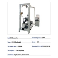 Standard Compliant Intelligent EV Bike Frame Front and Rear Vibration Tester with PLC Control for Factory QC Inspection