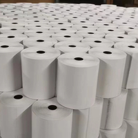 Rouleaux de papier thermique blanc simple 80x80 57*40mm de haute qualité à prix abordable pour impression de cartes de crédit – OEM & ODM