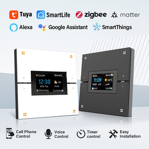 TYSH Smart Scene Switch 4 in 1 Tuya ZigBee 3.0 mit 1,9 Bildschirm 4-Gang-Szenen vorhang dimmer Funktioniert mit <span class=keywords><strong>Google</strong></span> Alexa - Product Image 2