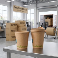 Boîte à emporter en papier kraft de qualité alimentaire, à paroi simple, écologique, imperméable, avec couvercles pour soupe, pour usage en restaurant, avec finition dorée