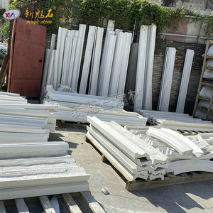 Nuevas Molduras Decorativas de Piedra Mágica GRC, Componentes de Cemento Blanco, Marcos de Puertas y Ventanas de Estilo Europeo para Exteriores, Columnas Romanas - Product Image 1