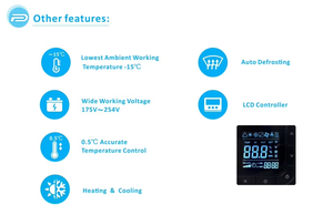 مضخة حرارية ذكية للمسابح بالجملة من المصنع، مبرد ومدفئ مياه بقوة 60000 وحدة حرارية بريطانية، عالي الكفاءة لحمامات السباحة - Product Image 5