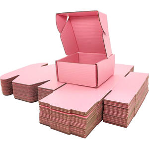 Custom Logo Embossed UV Coating <b>Small</b> Pink Corrugated Cardboard Rigid Mailer <b>Boxes</b> for Jewelry Gift Packaging Recycled Wholesale - Product Image 5