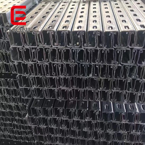 Riel de Acero en Forma de <span class=keywords><strong>C</strong></span> de Alta Calidad, Galvanizado, con Orificios, Ranurado, Tipo Unistrut - Product Image 2